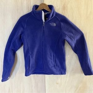 The North Face Full Zip Fleece Jacket Coat Purple Blue Womens Size Small